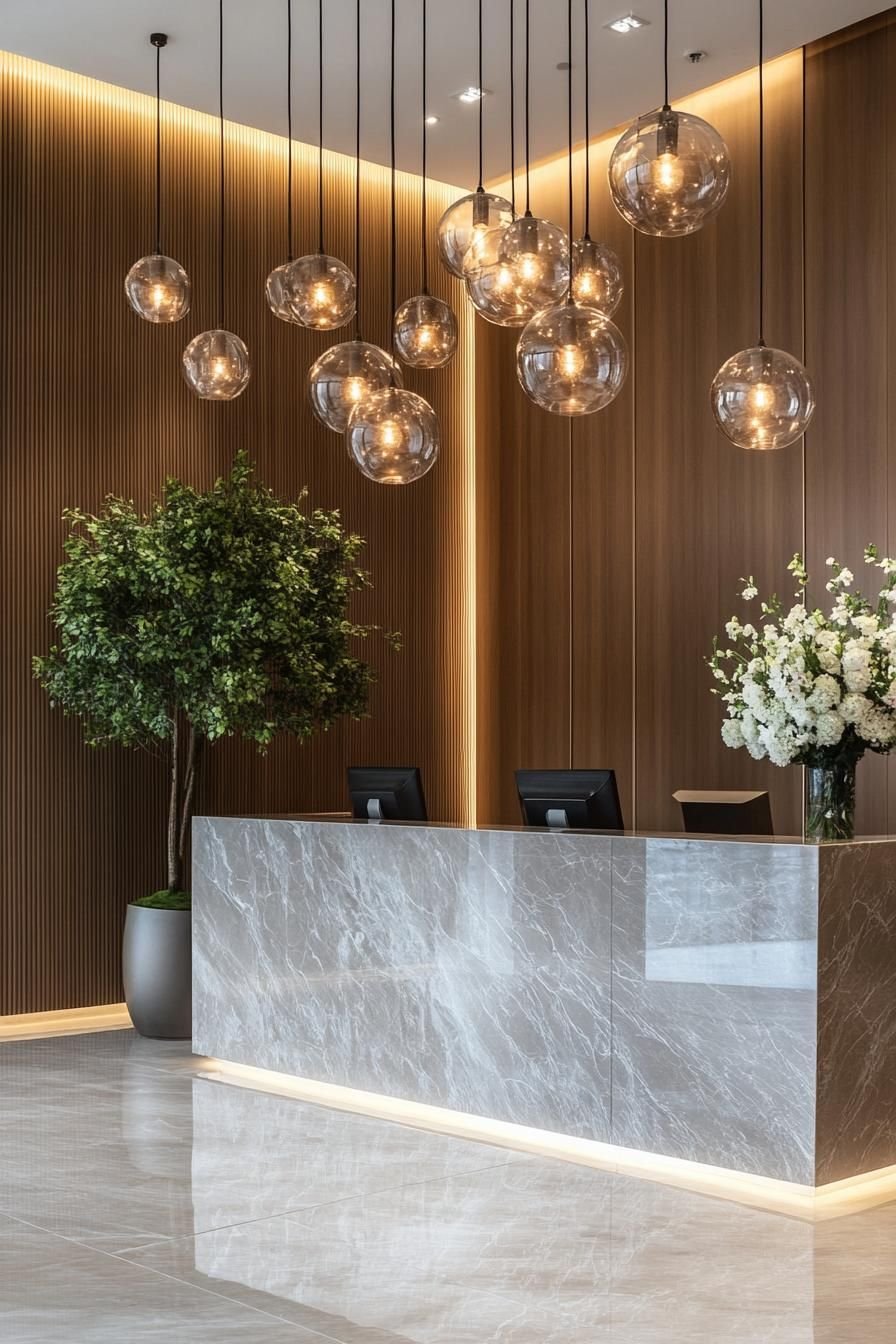 The interior design of our hotel in Dubai.