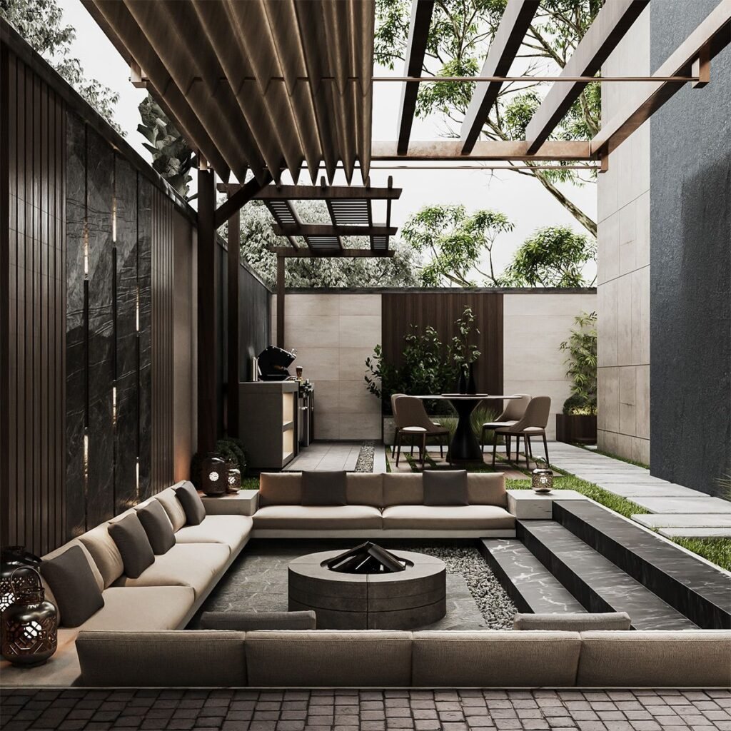 luxury villa outdoor design dubai