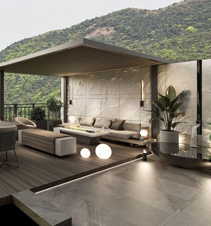 luxury villa outdoor design dubai