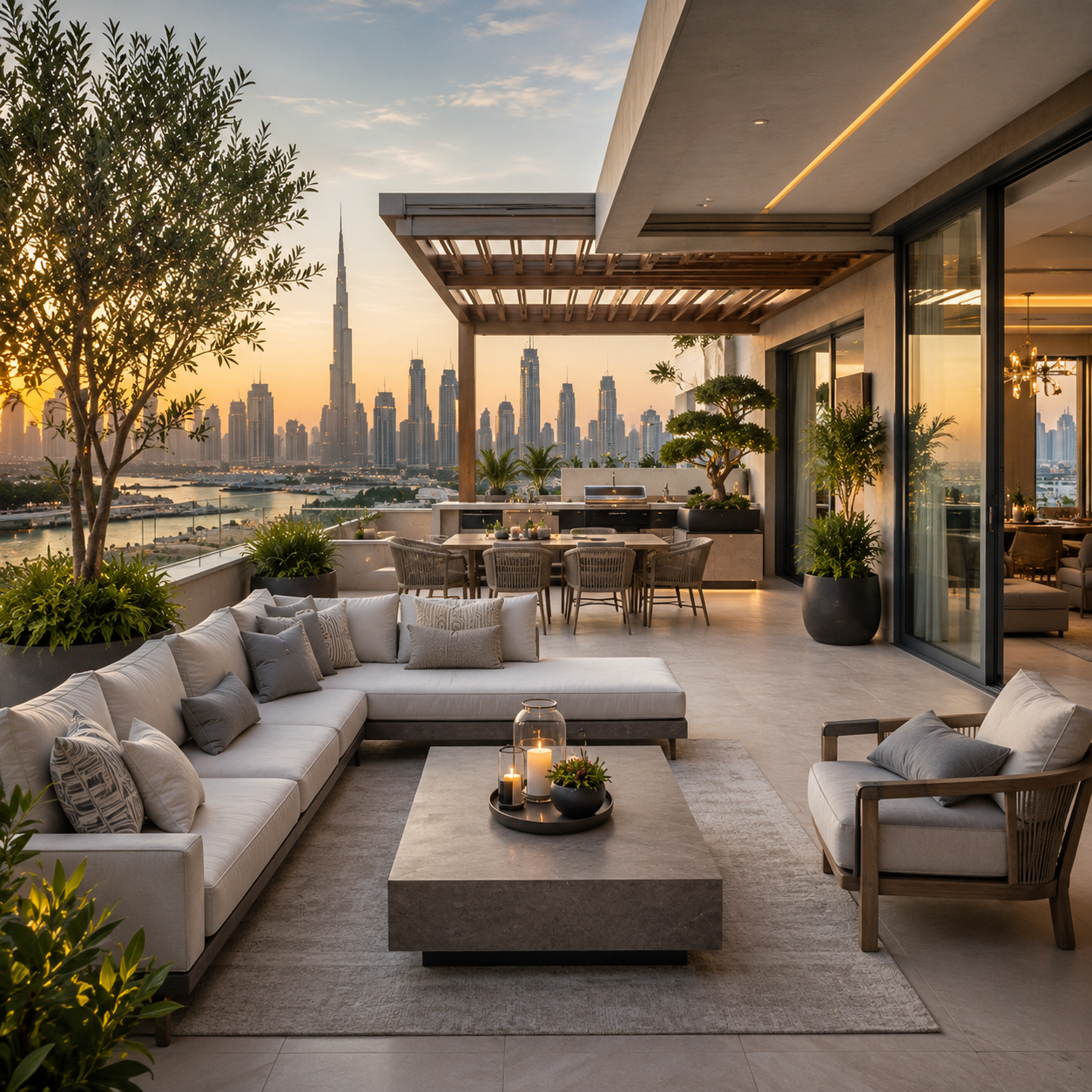 Key Elements of a Luxury Outdoor Terrace​