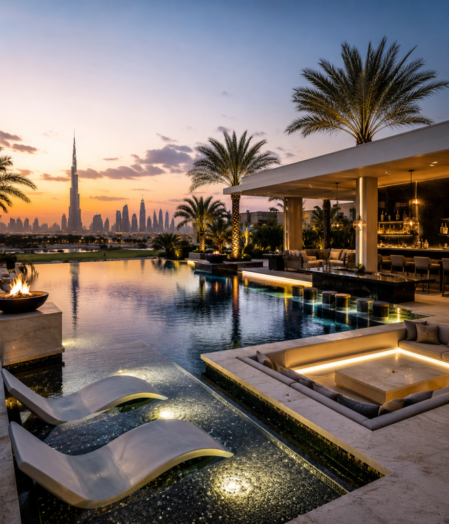 Modern Villa Pool Design Dubai Trends