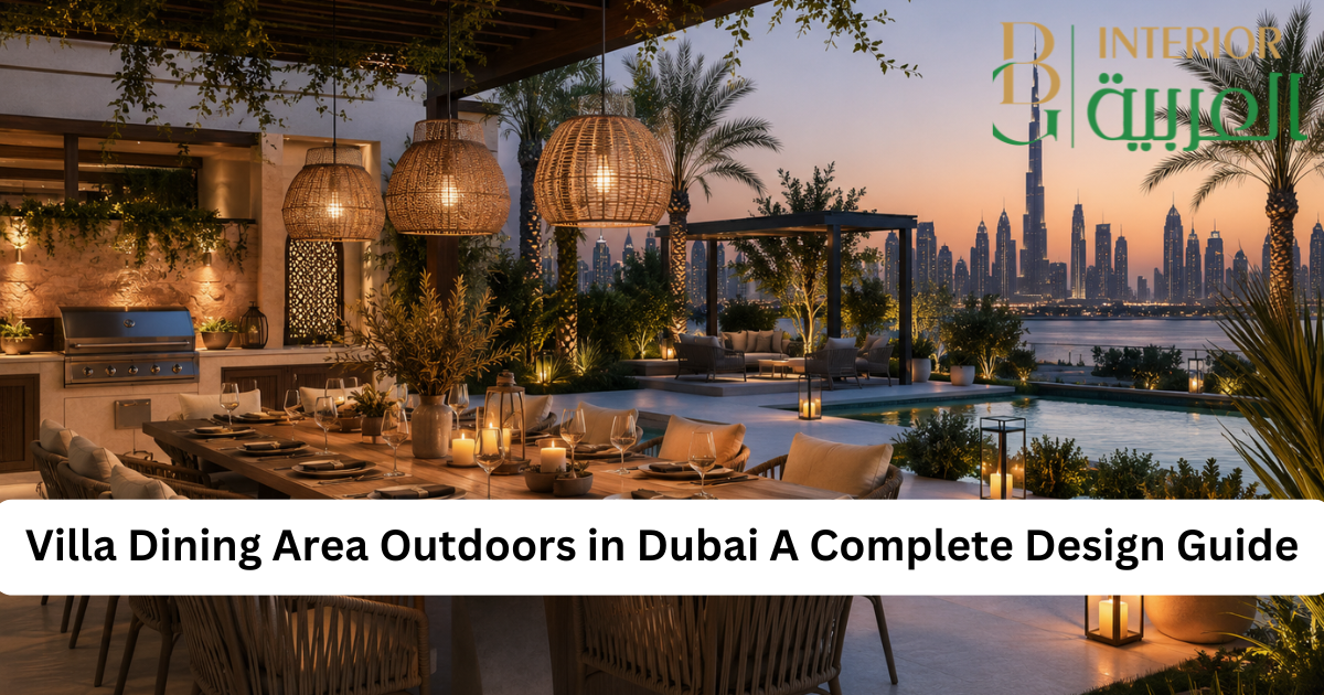 villa dining area outdoors dubai
