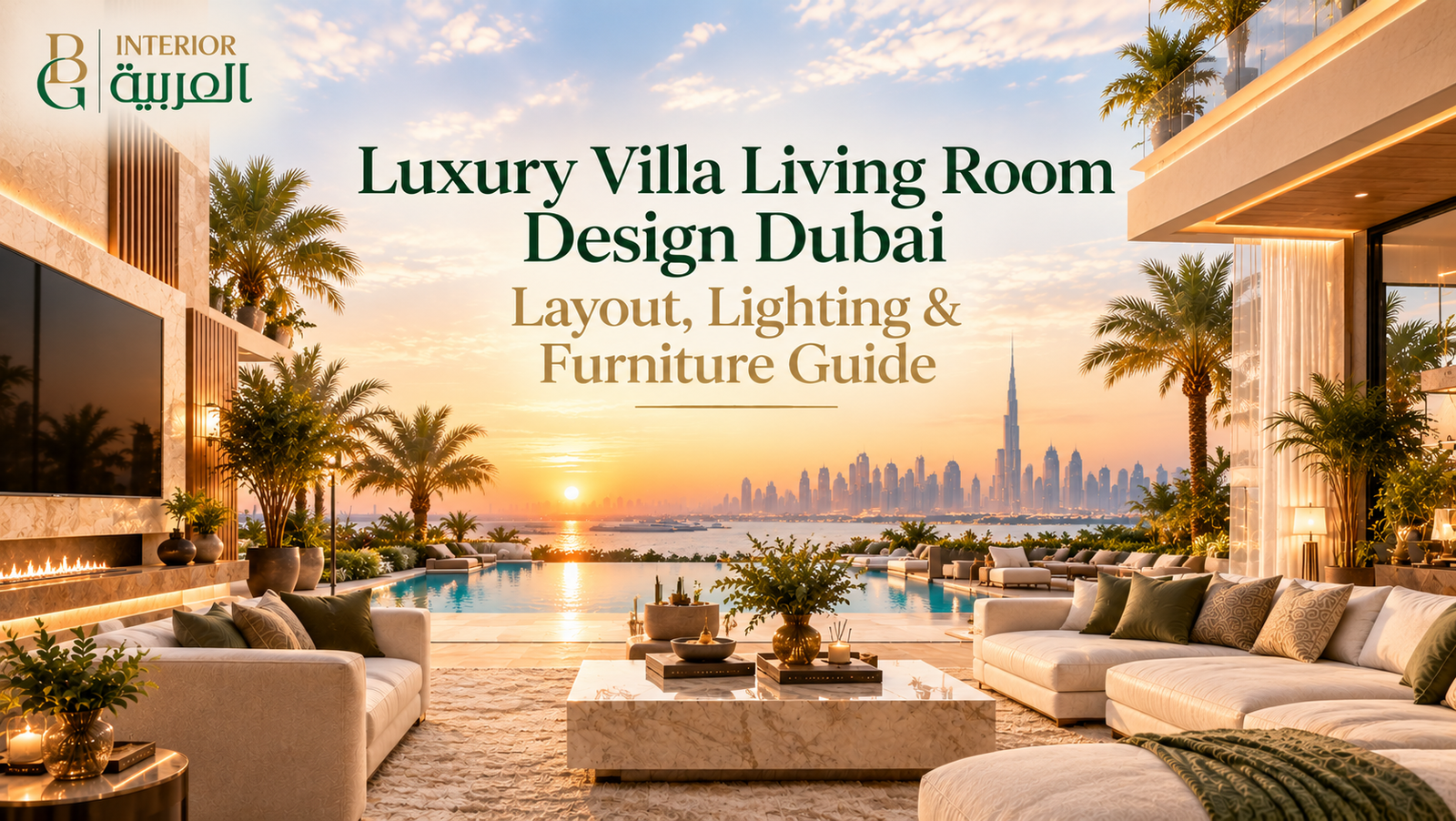 villa living room design