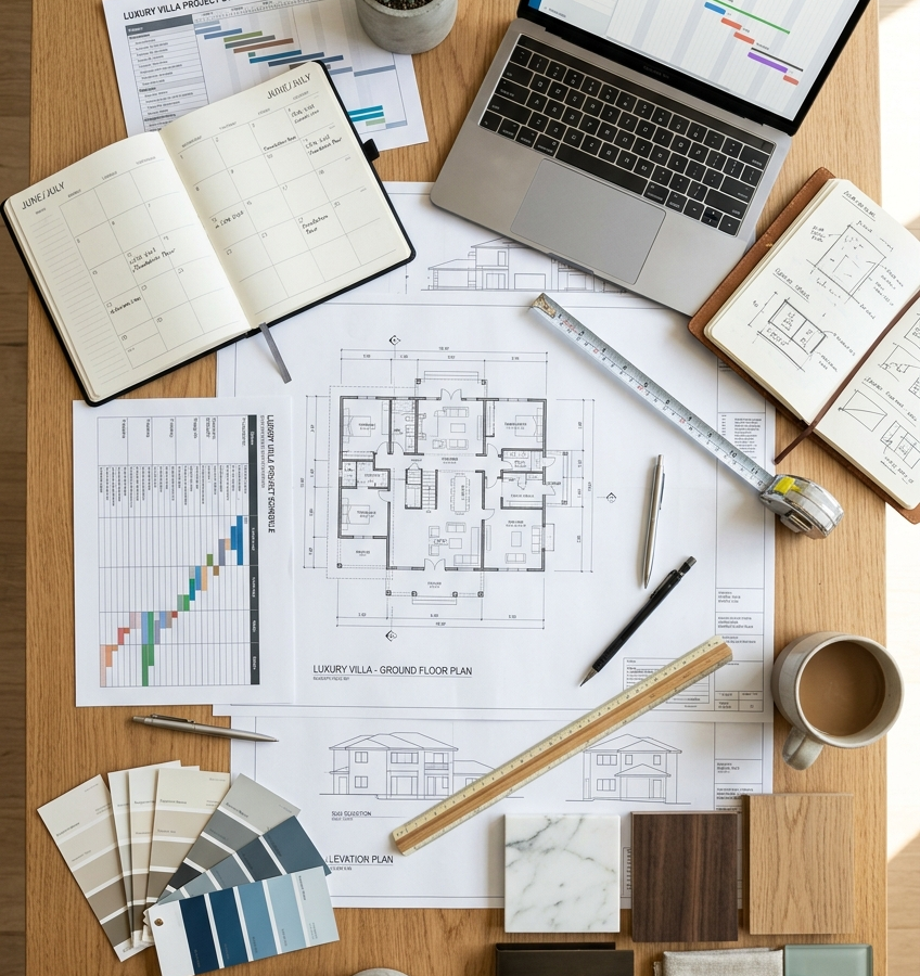Complete Villa Interior Timeline